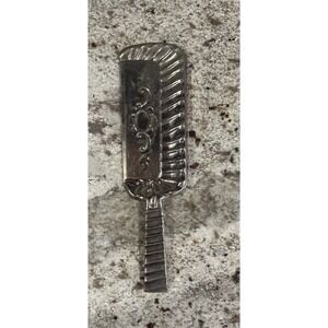 Vintage Silver Ornate Floral Repousse Table Crumber knife Butler Metal  Q2